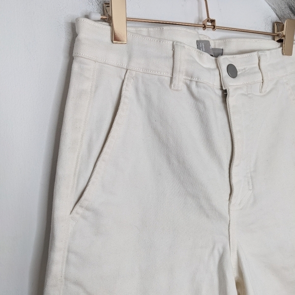 EVERLANE Bone The Wide Leg High Rise Crop Pant NEW Size 4 Reg - Picture 4 of 6